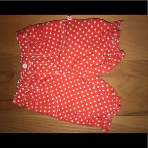 Carter’s red and white polka dot pants.